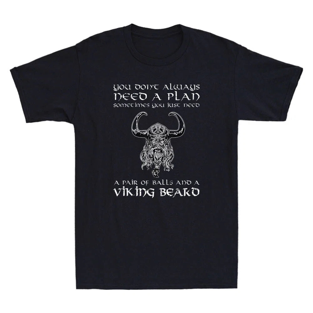 You Don't Always Need A Plan Horror Viking Funny - Adult & Kids T-Shirts, Sweatshirts & Hoodies apparel design preview 1