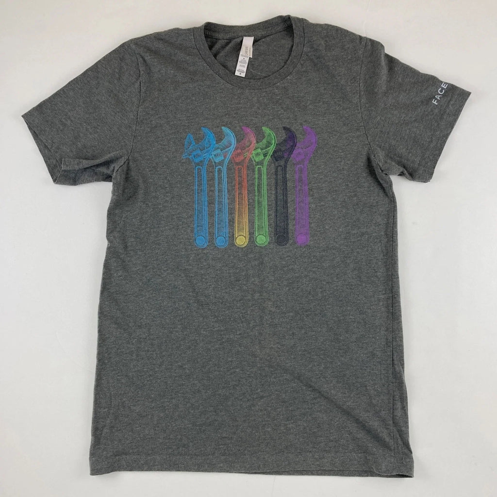 Facebook Wrench Mens Medium Pop Art Tech - Adult & Kids T-Shirts, Sweatshirts & Hoodies apparel design preview 1