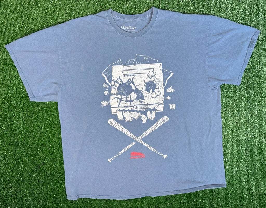 Office Space Movie Promo Blue Graphic Size 2XL Unisex - Adult & Kids T-Shirts, Sweatshirts & Hoodies apparel design preview 1