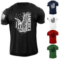 New Men's Distressed USA Eagle Flag In GOD We Trust - Adult & Kids T-Shirts, Sweatshirts & Hoodies apparel design preview 1