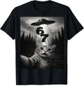Funny Cat Selfie UFO 67 Six Seven 6 7 Meme Alien Gen - Adult & Kids T-Shirts, Sweatshirts & Hoodies apparel design preview 1