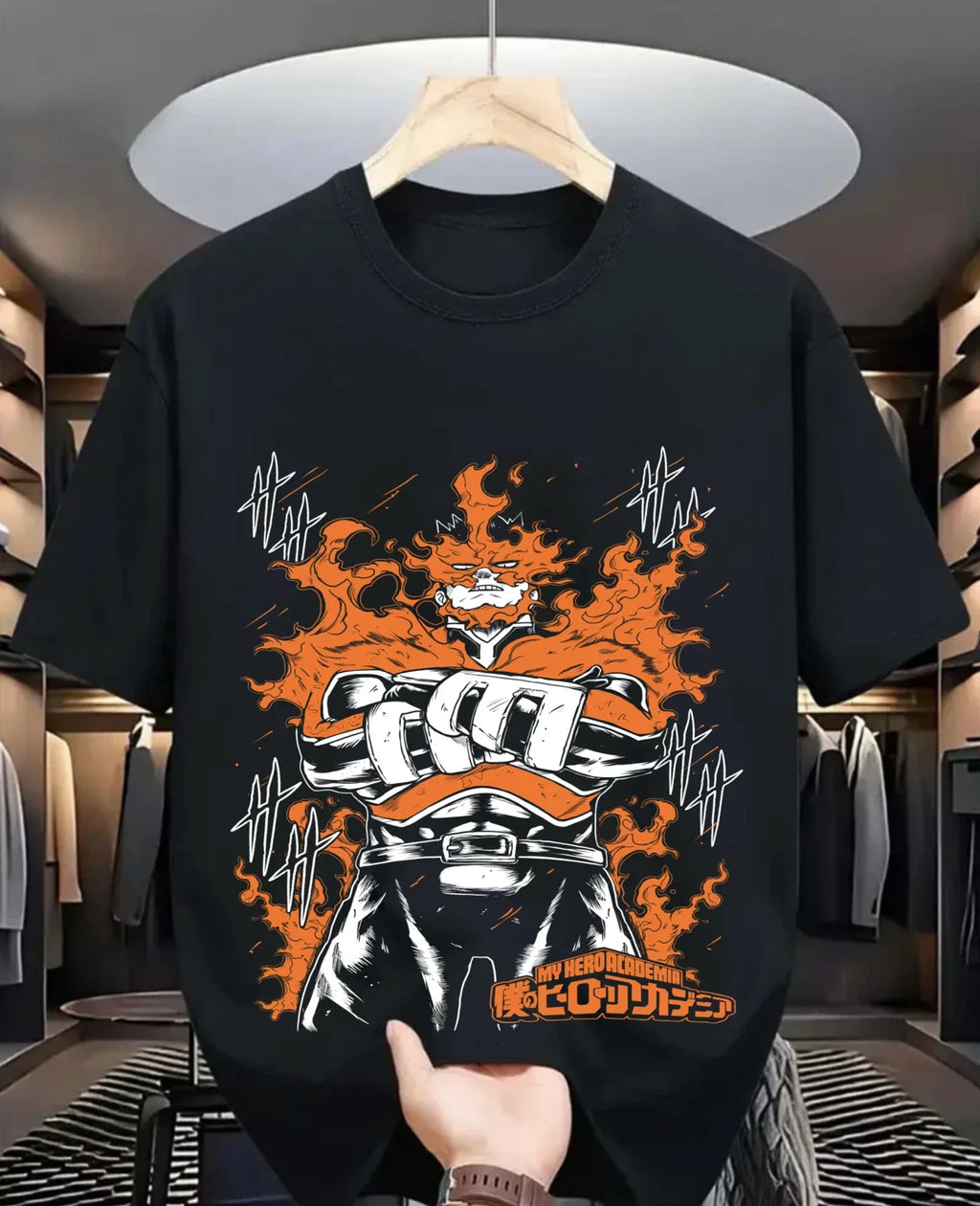 Endeavor My Hero Academia gift Enji Todoroki Midoriya - Adult & Kids T-Shirts, Sweatshirts & Hoodies apparel design preview 1