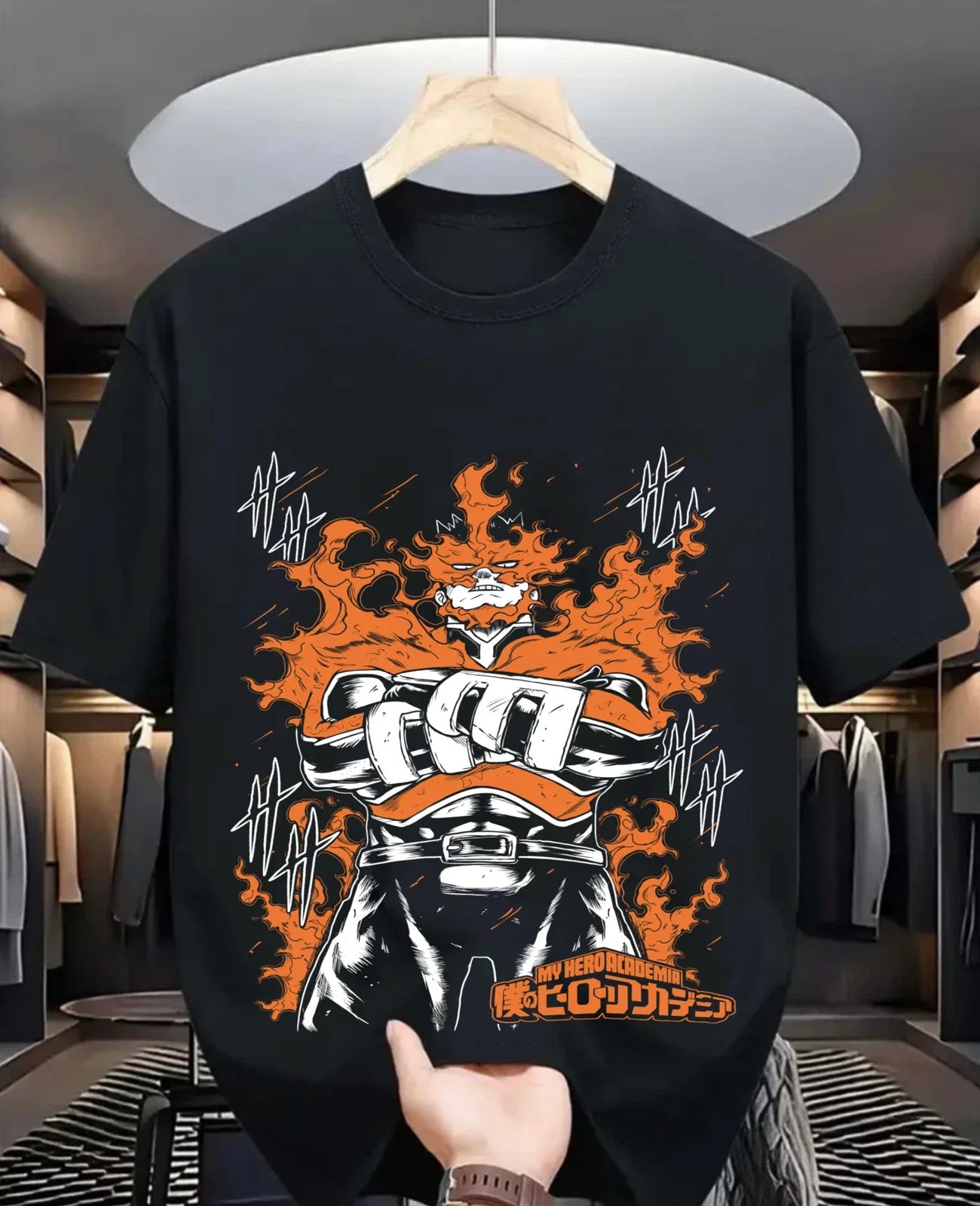 Endeavor My Hero Academia gift Enji Todoroki Midoriya - Adult & Kids T-Shirts, Sweatshirts & Hoodies apparel design preview 1