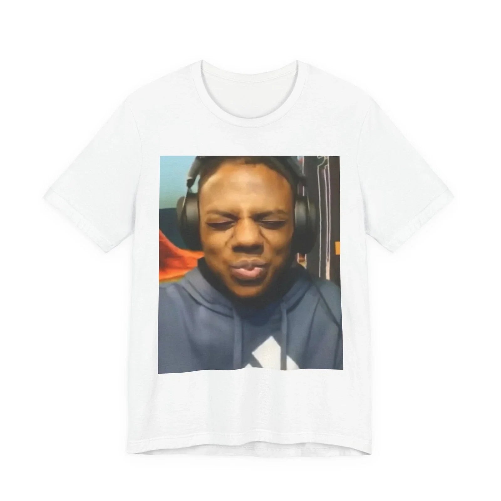 Funny Squinting Face Photo Meme - Adult & Kids T-Shirts, Sweatshirts & Hoodies apparel design preview 1