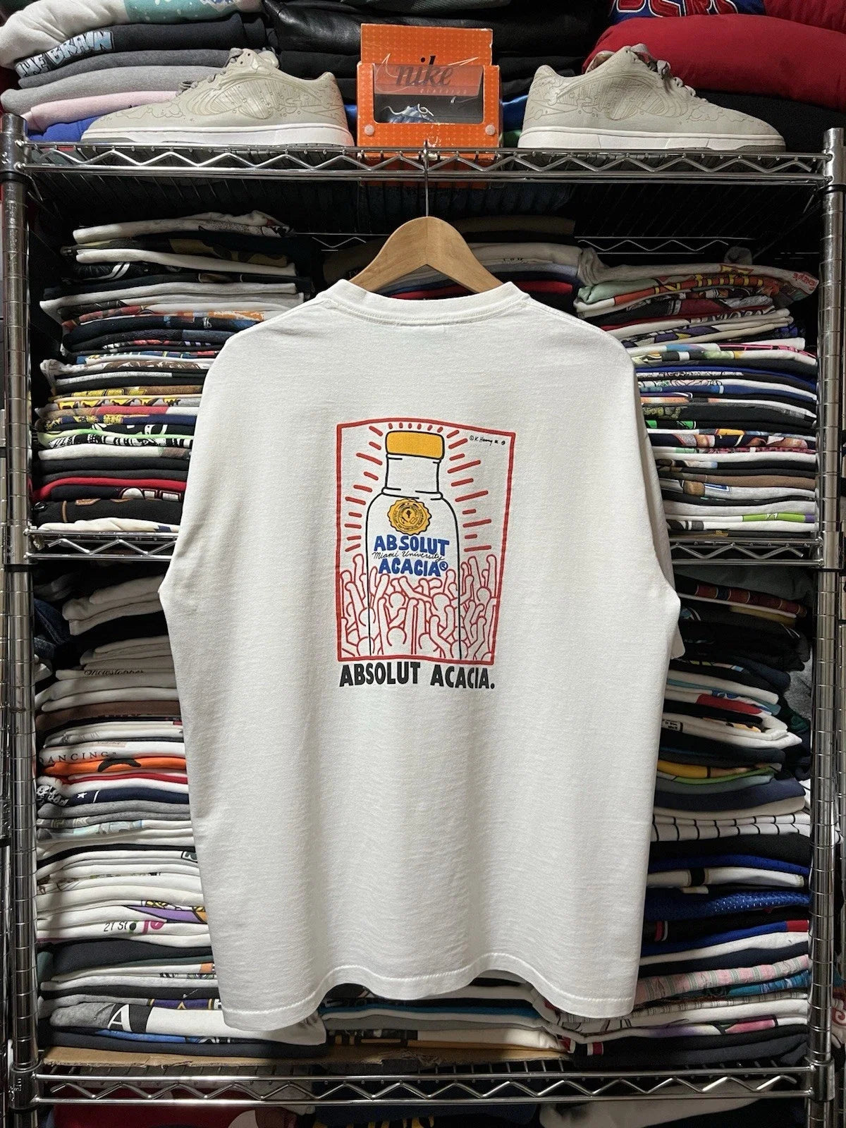 RARE Keith Haring Miami University Pop Shop Art - Adult & Kids T-Shirts, Sweatshirts & Hoodies apparel design preview 1
