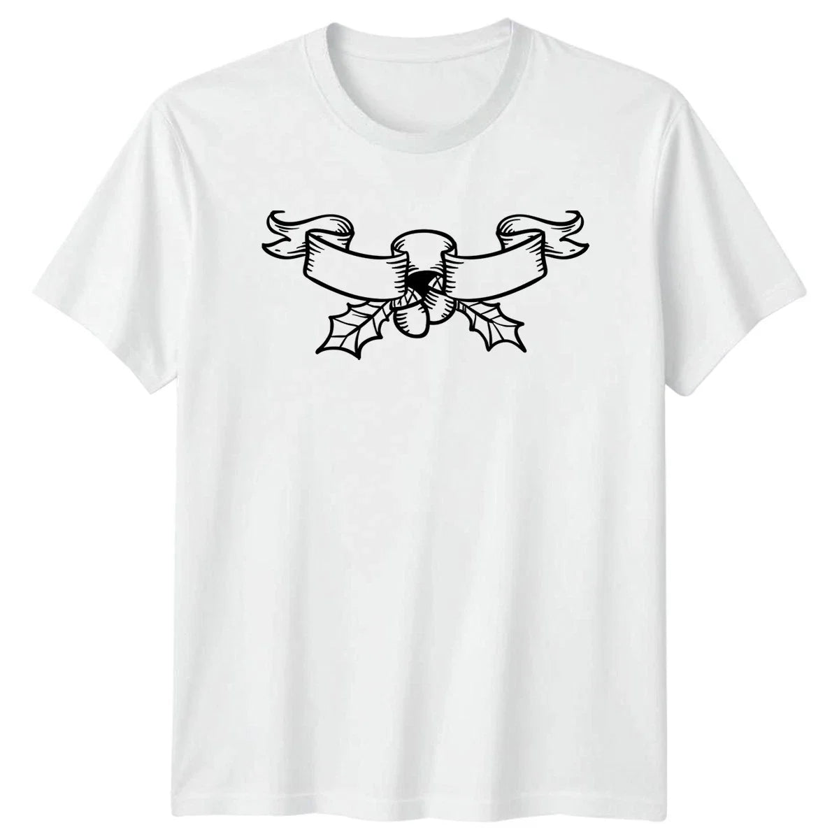 Blank Ribbon Banner Christmas Holiday Gift For Him - Adult & Kids T-Shirts, Sweatshirts & Hoodies apparel design preview 1