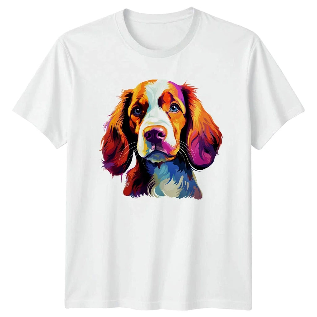 Colorful Spaniel Dog Face Pet Lover Gift For Him And - Adult & Kids T-Shirts, Sweatshirts & Hoodies apparel design preview 1