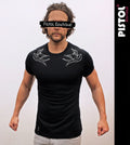 Pistol Boutique Men's Fitted Black Crew Neck Shoulder - Adult & Kids T-Shirts, Sweatshirts & Hoodies apparel design preview 1