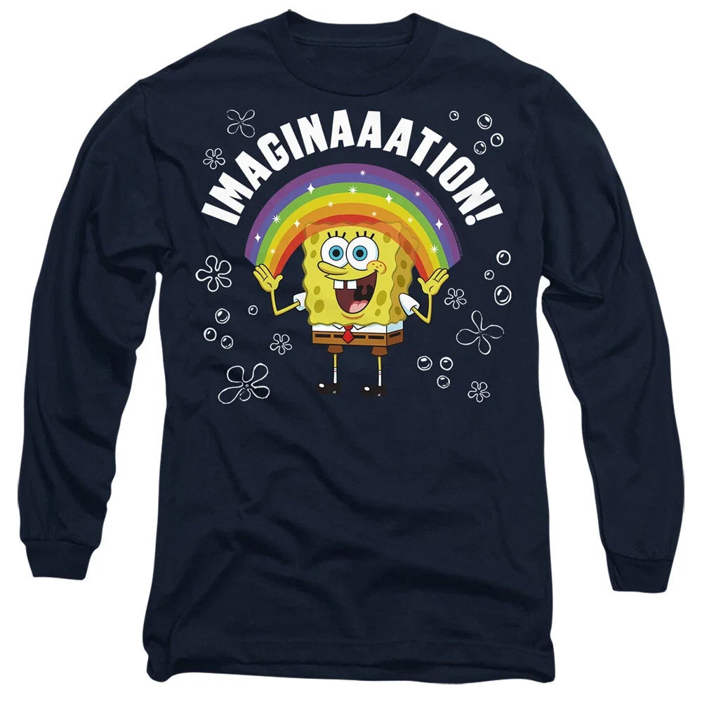 Spongebob Imagination Mens Navy - Adult & Kids T-Shirts, Sweatshirts & Hoodies apparel design preview 1