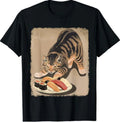 Kawaii Cat Eating Sushi Funny Japanese Anime Cute - Adult & Kids T-Shirts, Sweatshirts & Hoodies apparel design preview 1