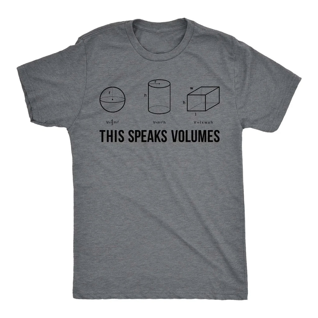 Mens This Speaks Volumes Funny Nerdy Math Teacher - Adult & Kids T-Shirts, Sweatshirts & Hoodies apparel design preview 1