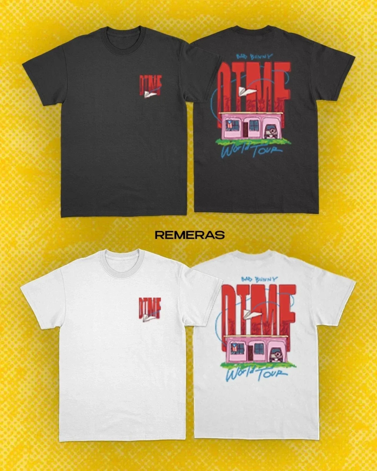 Exclusive!! BadBunny DTMF World Tour 2026 Merch All - Adult & Kids T-Shirts, Sweatshirts & Hoodies apparel design preview 1