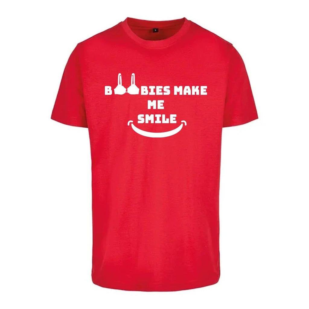 Boobies make me smile Novelty Funny Humour Secret - Adult & Kids T-Shirts, Sweatshirts & Hoodies apparel design preview 1