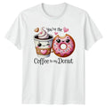 Coffee And Donut Kawaii Food Graphic Unisex Top - Adult & Kids T-Shirts, Sweatshirts & Hoodies apparel design preview 1