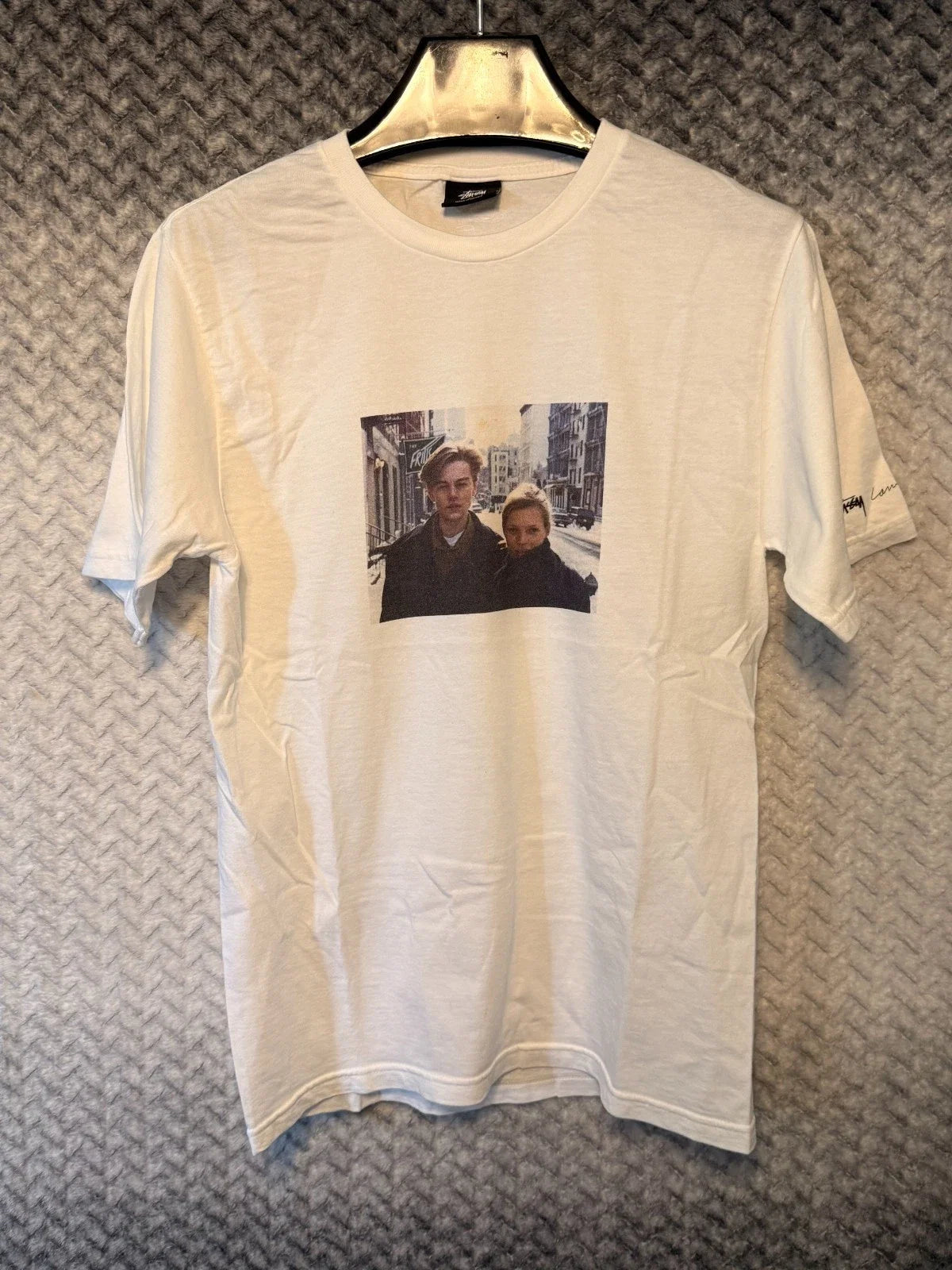 Stussy x Larry Clark 1993 photo Leonardo DiCaprio - Adult & Kids T-Shirts, Sweatshirts & Hoodies apparel design preview 1