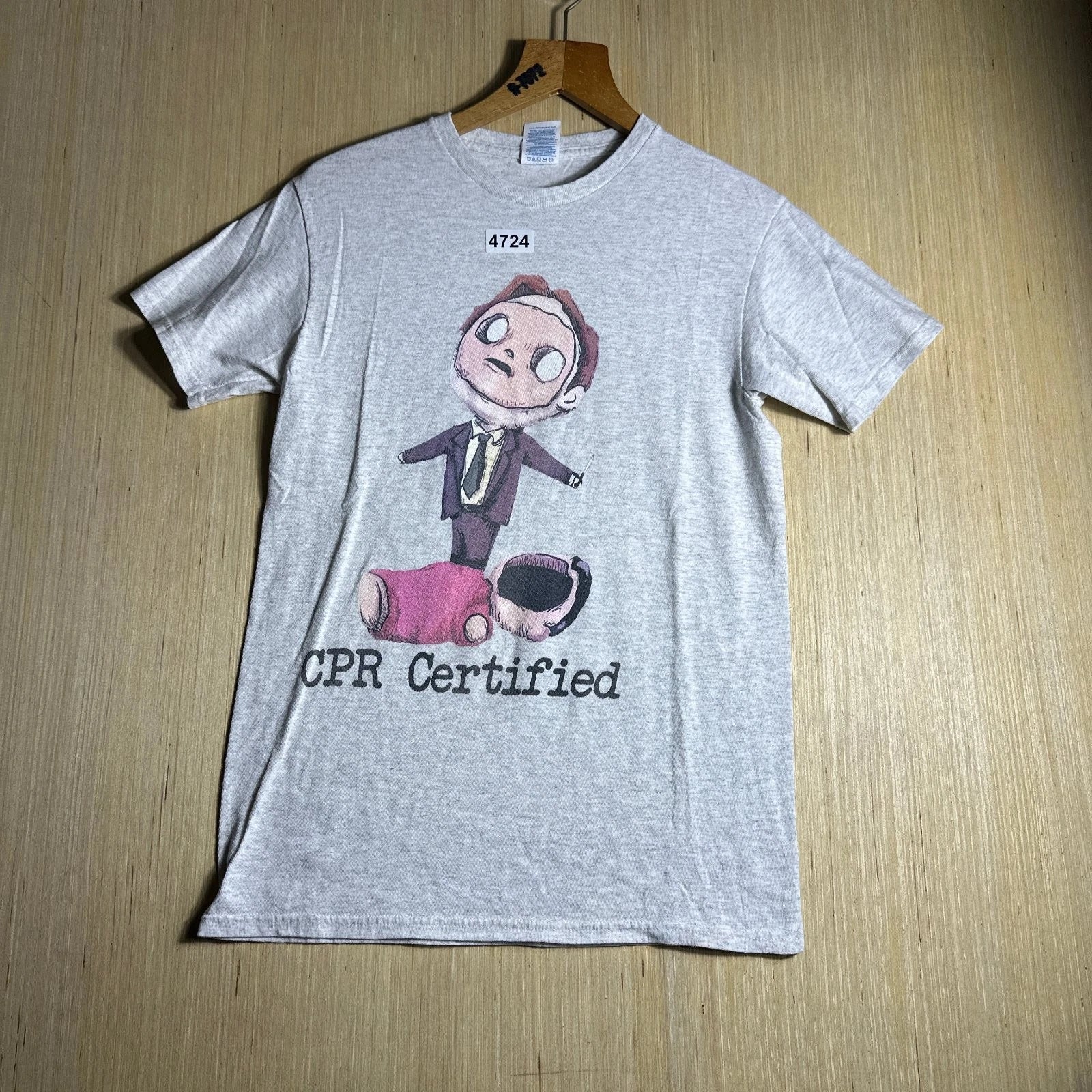 Vintage The OFFICE Mens Small Gray Graphic Print - Adult & Kids T-Shirts, Sweatshirts & Hoodies apparel design preview 1