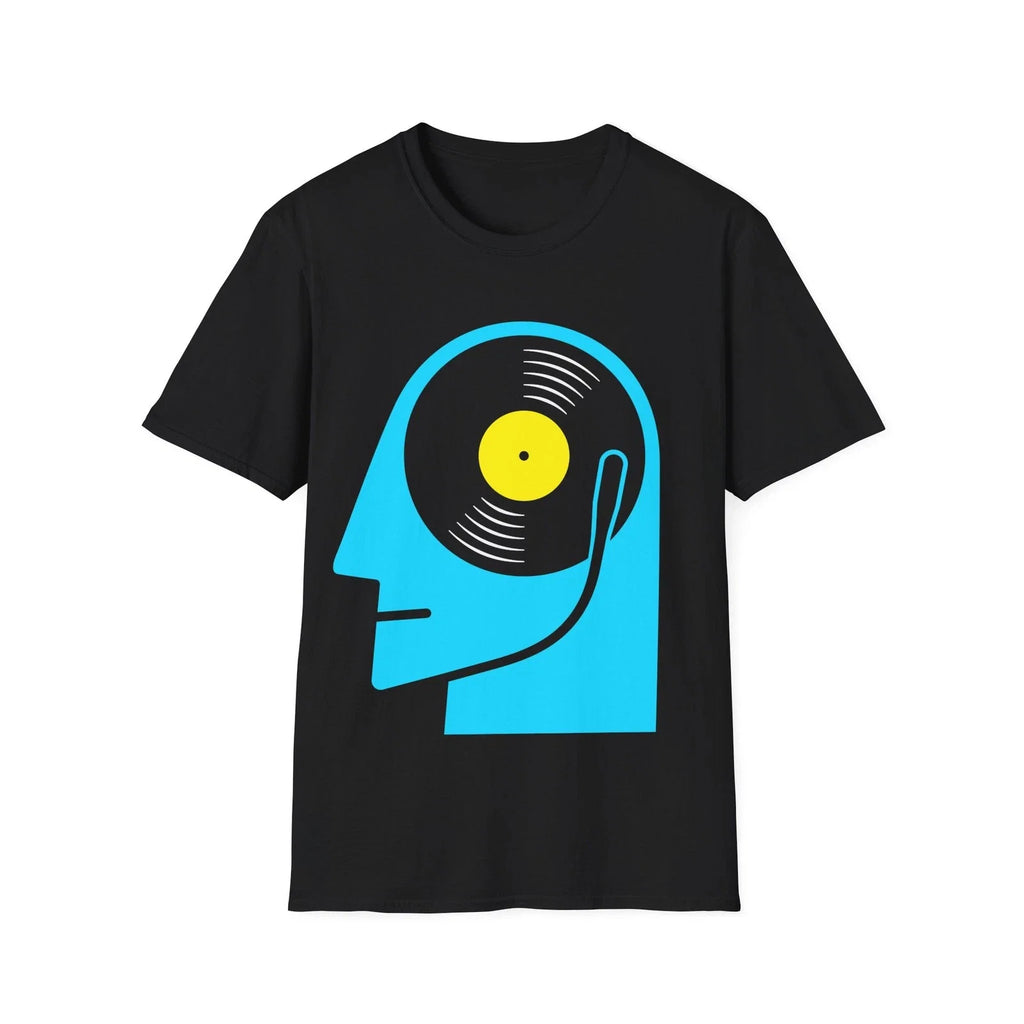 Vinyl Album Head Funny Music Fan Graphic Cartoon - Adult & Kids T-Shirts, Sweatshirts & Hoodies apparel design preview 1