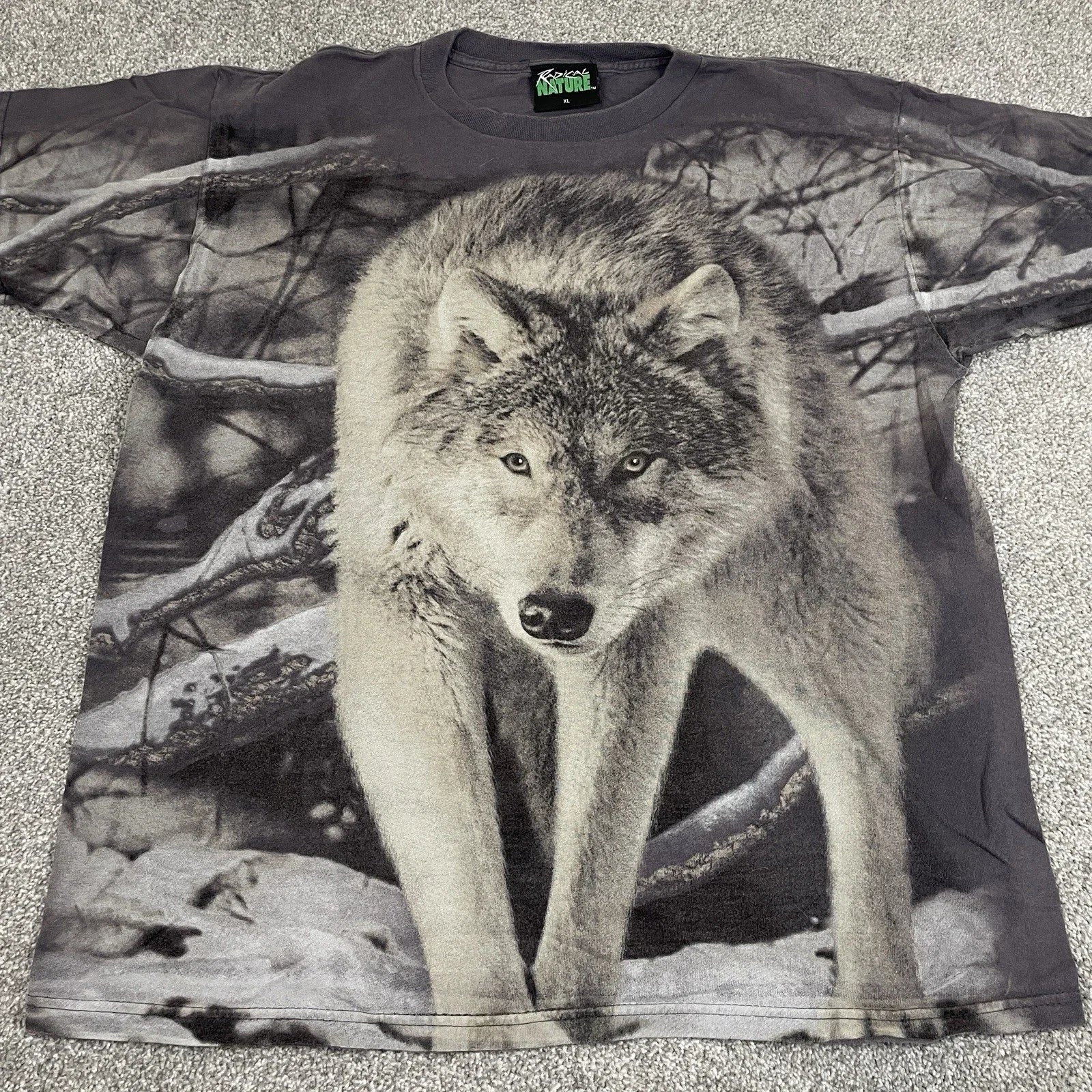 VINTAGE Radical Nature Men XL Wolves AOP All Over - Adult & Kids T-Shirts, Sweatshirts & Hoodies apparel design preview 1