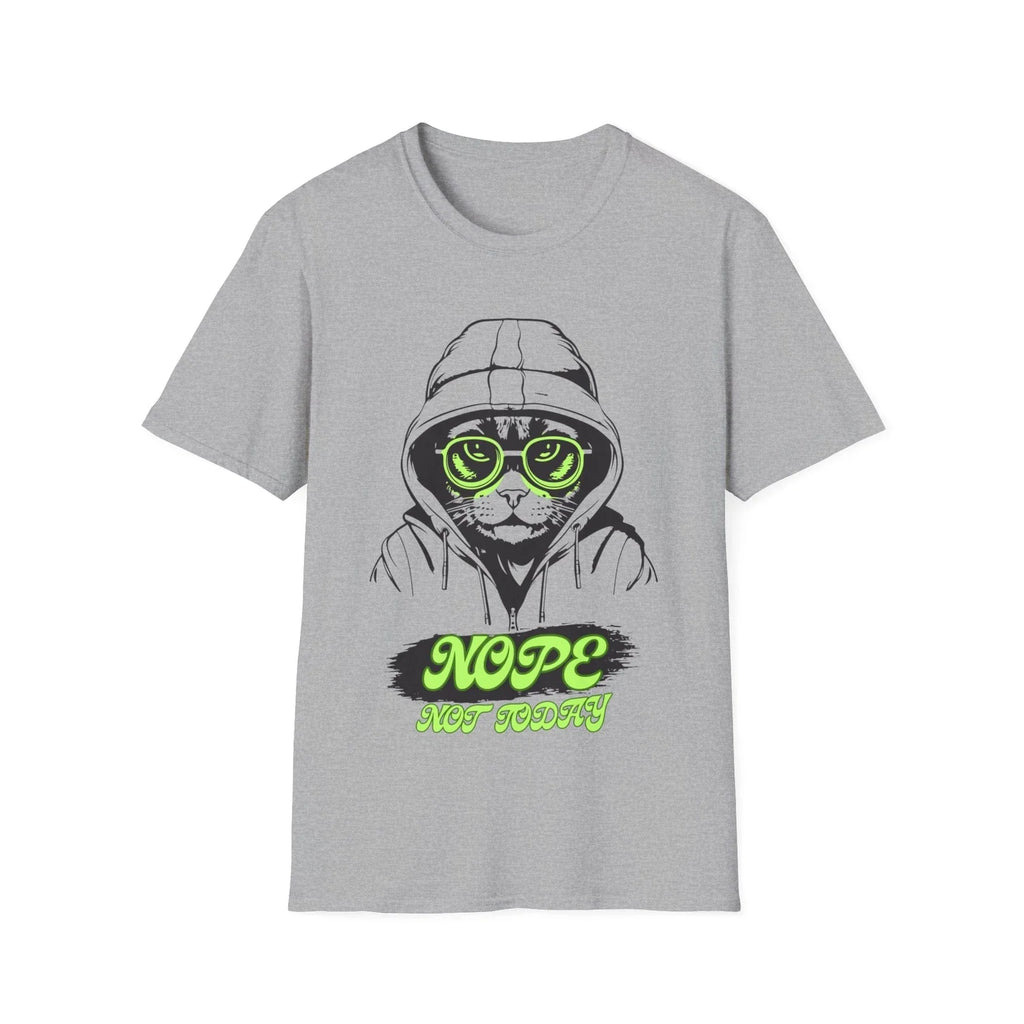 NOPE NOT TODAY Funny Animals Softstyle Gift - Adult & Kids T-Shirts, Sweatshirts & Hoodies apparel design preview 1