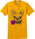 French bulldog with rose short sleeved Dog mom - Adult & Kids T-Shirts, Sweatshirts & Hoodies apparel design preview 1