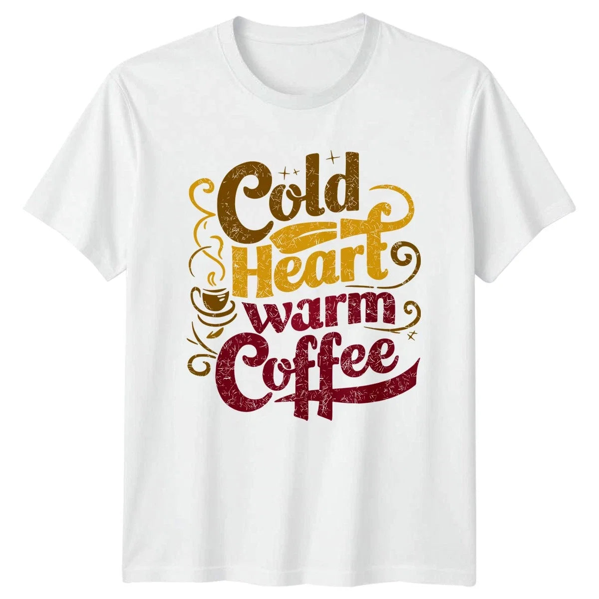 Cold Heart Warm Coffee Lover Gift For Him And Her - Adult & Kids T-Shirts, Sweatshirts & Hoodies apparel design preview 1