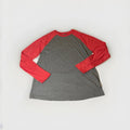 Men's XL Gray Red Raglan Baseball Triblend Soft New - Adult & Kids T-Shirts, Sweatshirts & Hoodies apparel design preview 1