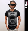 Pistol Boutique Mens Black Fitted Crew Neck Sketch - Adult & Kids T-Shirts, Sweatshirts & Hoodies apparel design preview 1