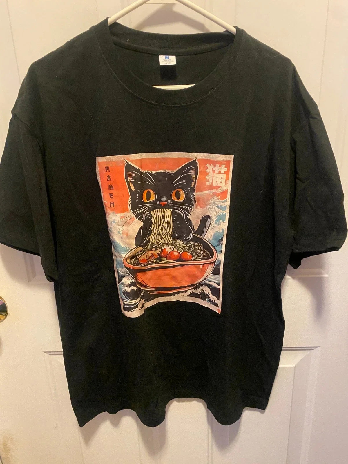 Men's Anime Ramen Cat Retro Japanese Noodles Kawaii - Adult & Kids T-Shirts, Sweatshirts & Hoodies apparel design preview 1
