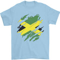 Torn Jamaican Flag Jamaica Day Football Mens 100% - Adult & Kids T-Shirts, Sweatshirts & Hoodies apparel design preview 1