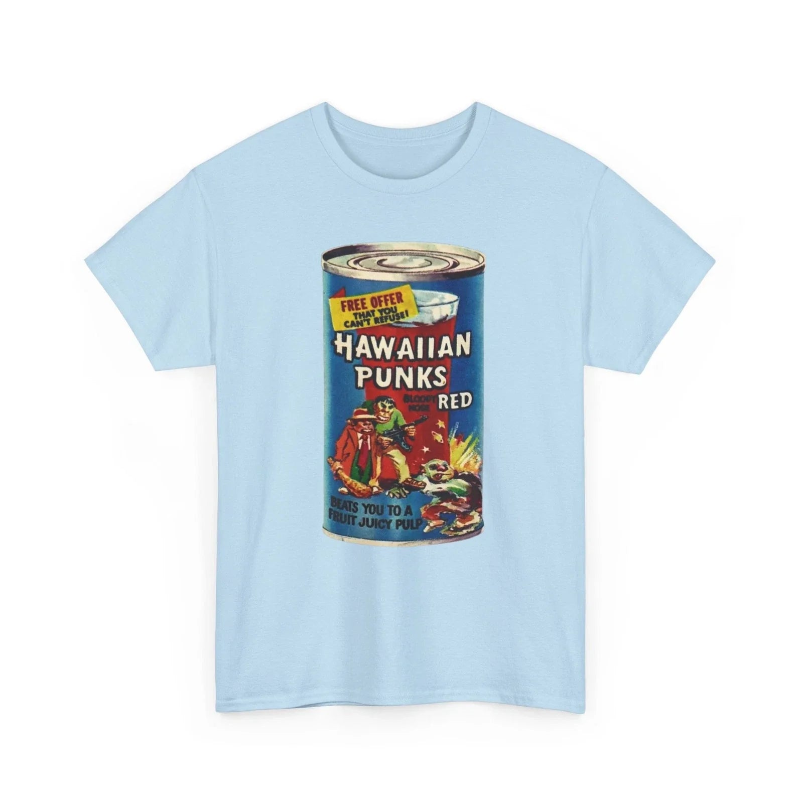 Wacky Packages Hawaiian Punks Can Funny Punch Parody - Adult & Kids T-Shirts, Sweatshirts & Hoodies apparel design preview 1