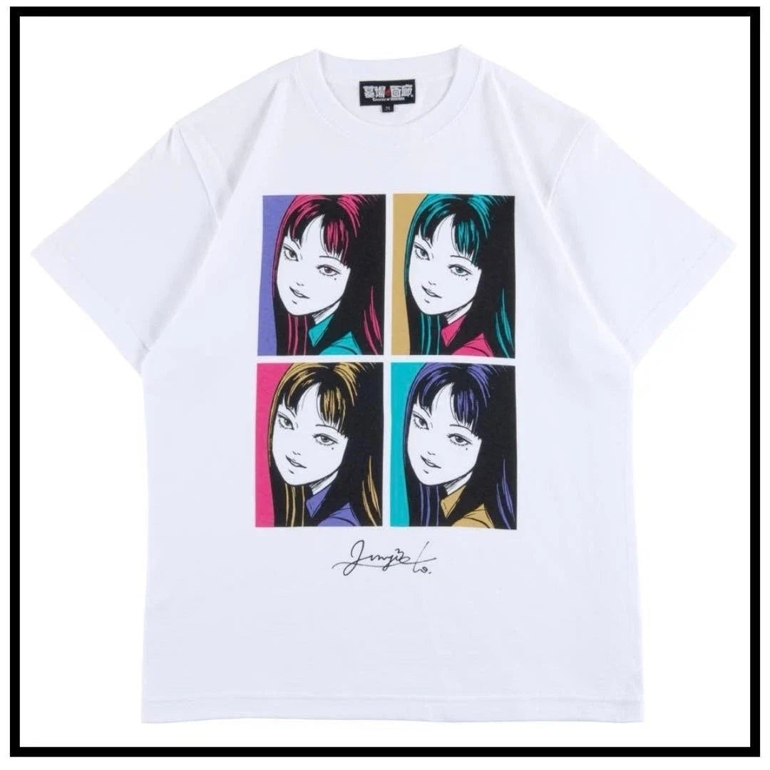 Junji Ito Tomie, Pop Art Graveyard Gallery, White, - Adult & Kids T-Shirts, Sweatshirts & Hoodies apparel design preview 1