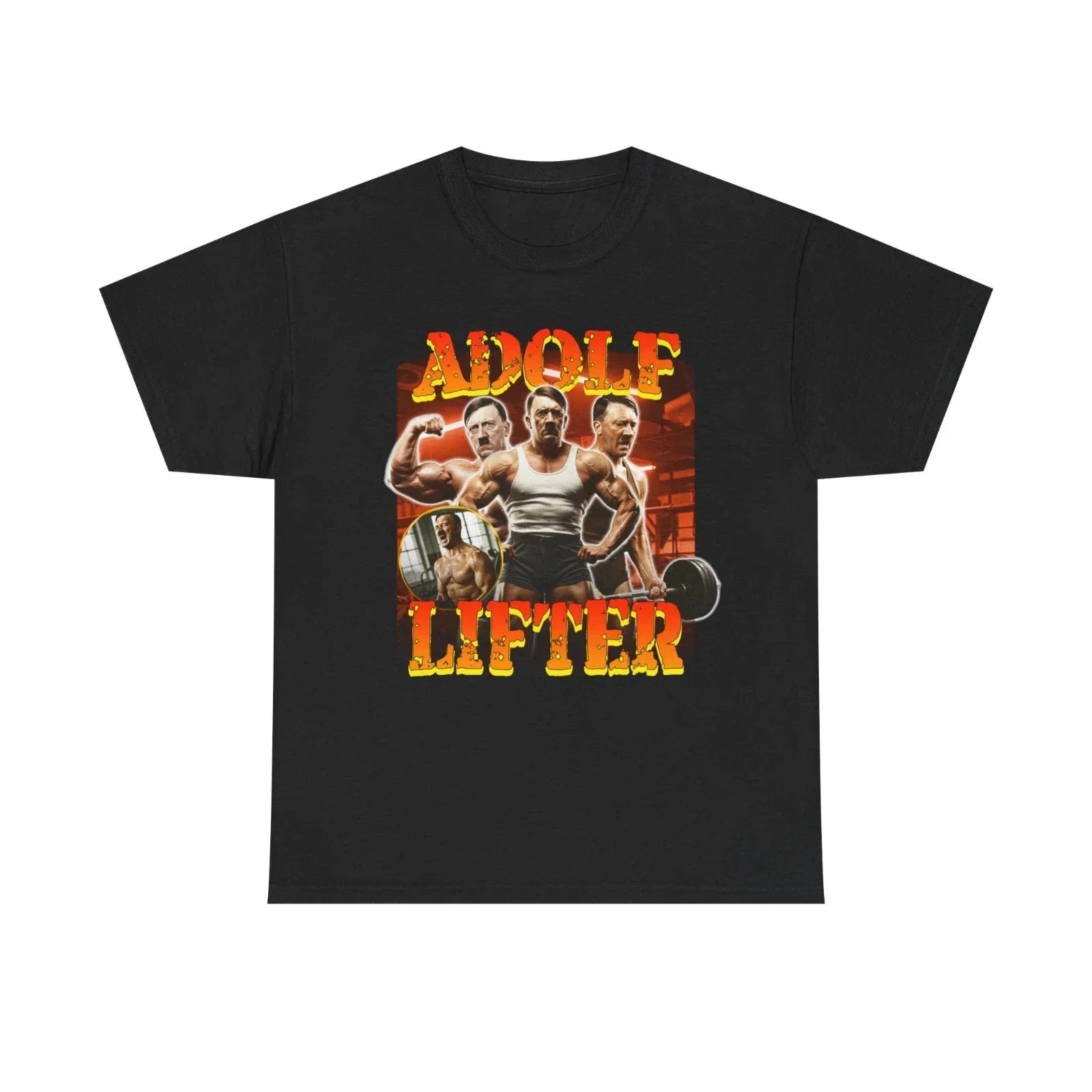 ADOLF LIFTER Funny Bodybuilding Meme Gym Humor - Adult & Kids T-Shirts, Sweatshirts & Hoodies apparel design preview 1