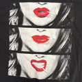 Graphic Lips Black Red Pop Art XL Indie Sleaze Y2K - Adult & Kids T-Shirts, Sweatshirts & Hoodies apparel design preview 1