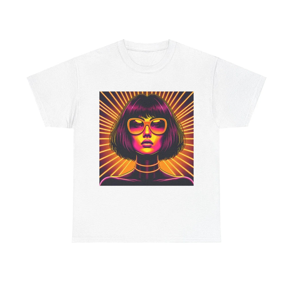 Neon Pop-Art Portrait Woman Sunglasses - Adult & Kids T-Shirts, Sweatshirts & Hoodies apparel design preview 1