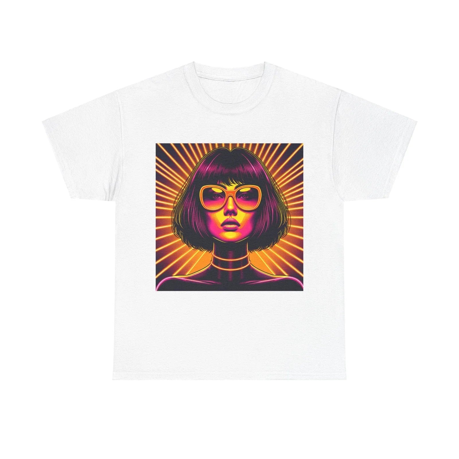 Neon Pop-Art Portrait Woman Sunglasses - Adult & Kids T-Shirts, Sweatshirts & Hoodies apparel design preview 1