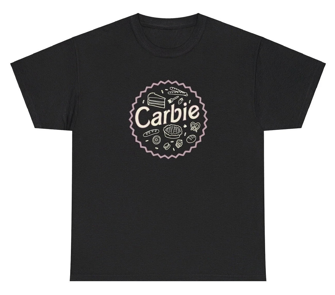 Carbie Funny Carbs Bread Pasta Lover Meme Parody Y2K - Adult & Kids T-Shirts, Sweatshirts & Hoodies apparel design preview 1