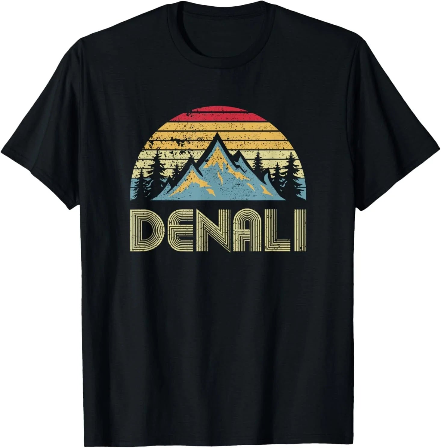 Vintage Mt. Denali National Park Alaska Mountain - Adult & Kids T-Shirts, Sweatshirts & Hoodies apparel design preview 1