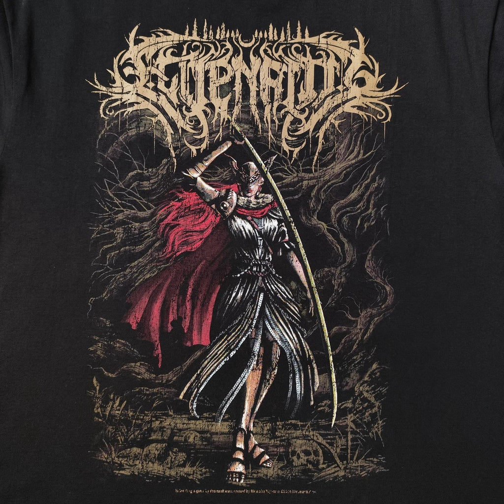 Malenia Eldeng Ring Metal Font Style Graphic Game XL - Adult & Kids T-Shirts, Sweatshirts & Hoodies apparel design preview 1
