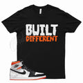 Black BUILT for J1 1 High Electro Orange Shattered - Adult & Kids T-Shirts, Sweatshirts & Hoodies apparel design preview 1