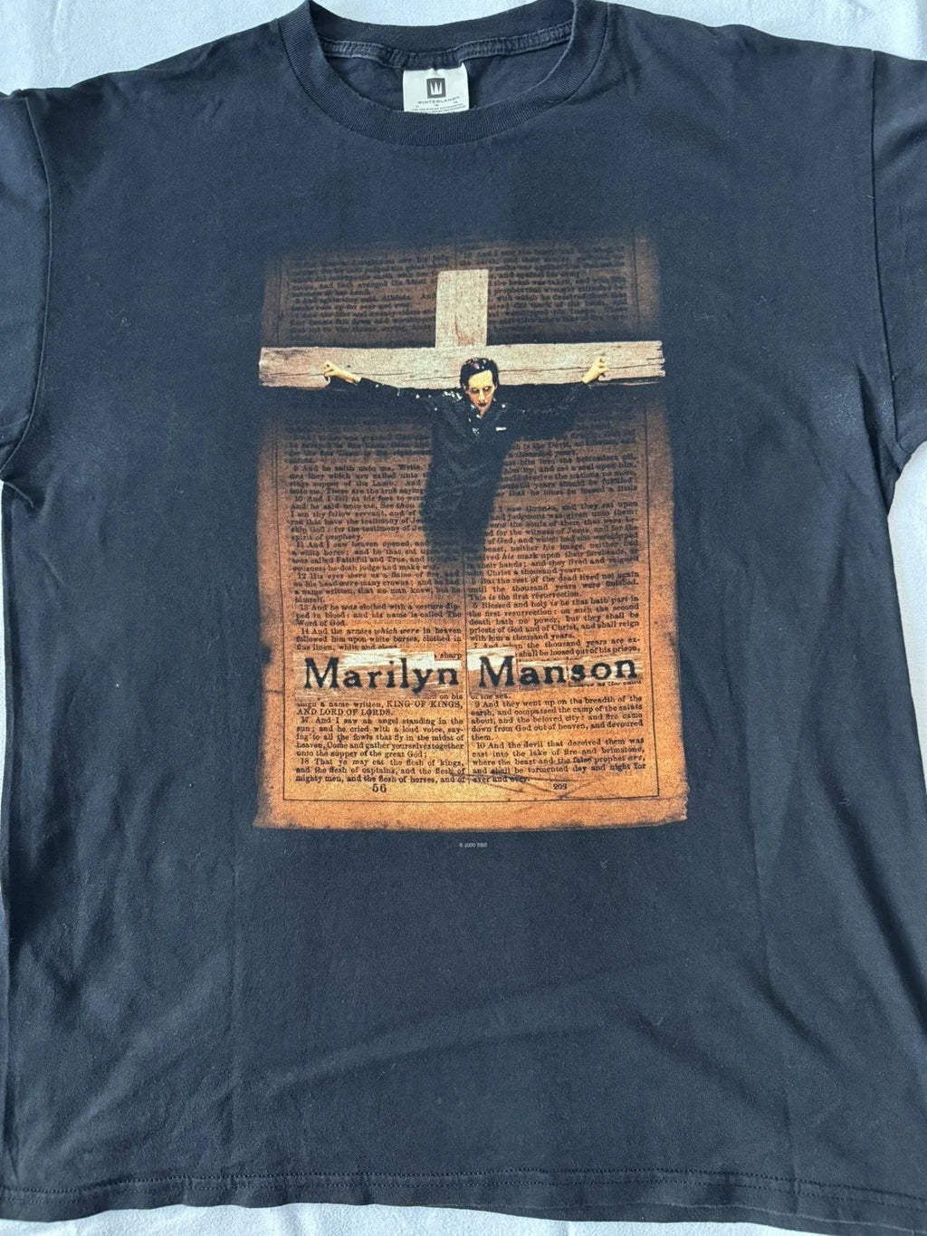 Vintage Marilyn Manson "Born Again/Now Die Again" XL - Adult & Kids T-Shirts, Sweatshirts & Hoodies apparel design preview 1