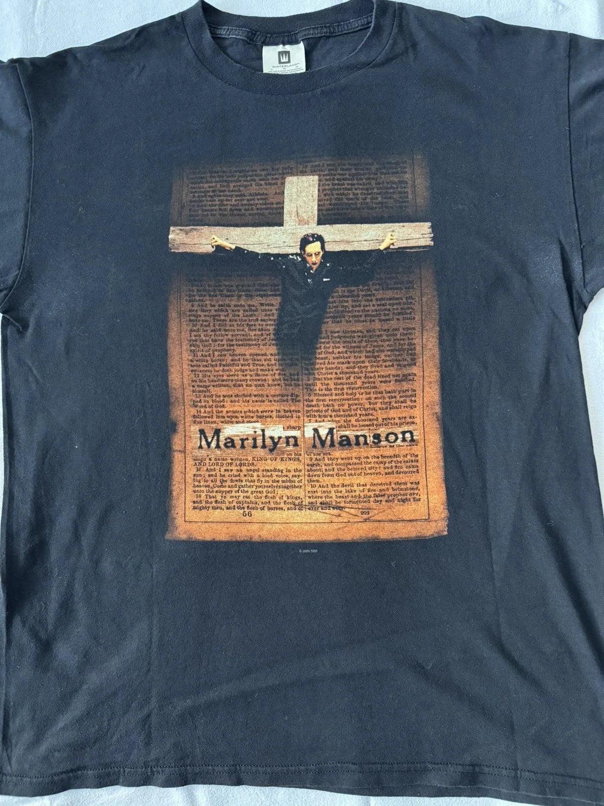 Vintage Marilyn Manson "Born Again/Now Die Again" XL - Adult & Kids T-Shirts, Sweatshirts & Hoodies apparel design preview 1
