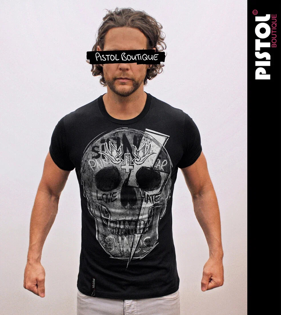 Pistol Boutique Men's Black Fitted Graffiti Crew Neck - Adult & Kids T-Shirts, Sweatshirts & Hoodies apparel design preview 1