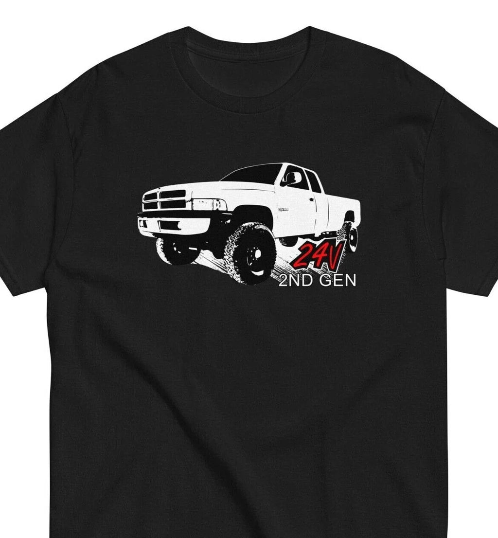 24v 5.9 Second Gen 24 Valve 1998-2002 Diesel Truck - Adult & Kids T-Shirts, Sweatshirts & Hoodies apparel design preview 1