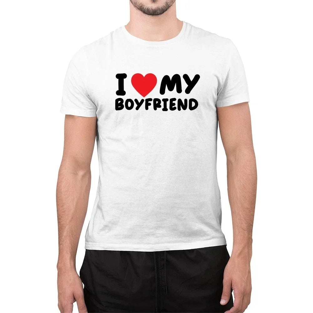 I Love My Boyfriend Heart BF Novelty - Adult & Kids T-Shirts, Sweatshirts & Hoodies apparel design preview 1