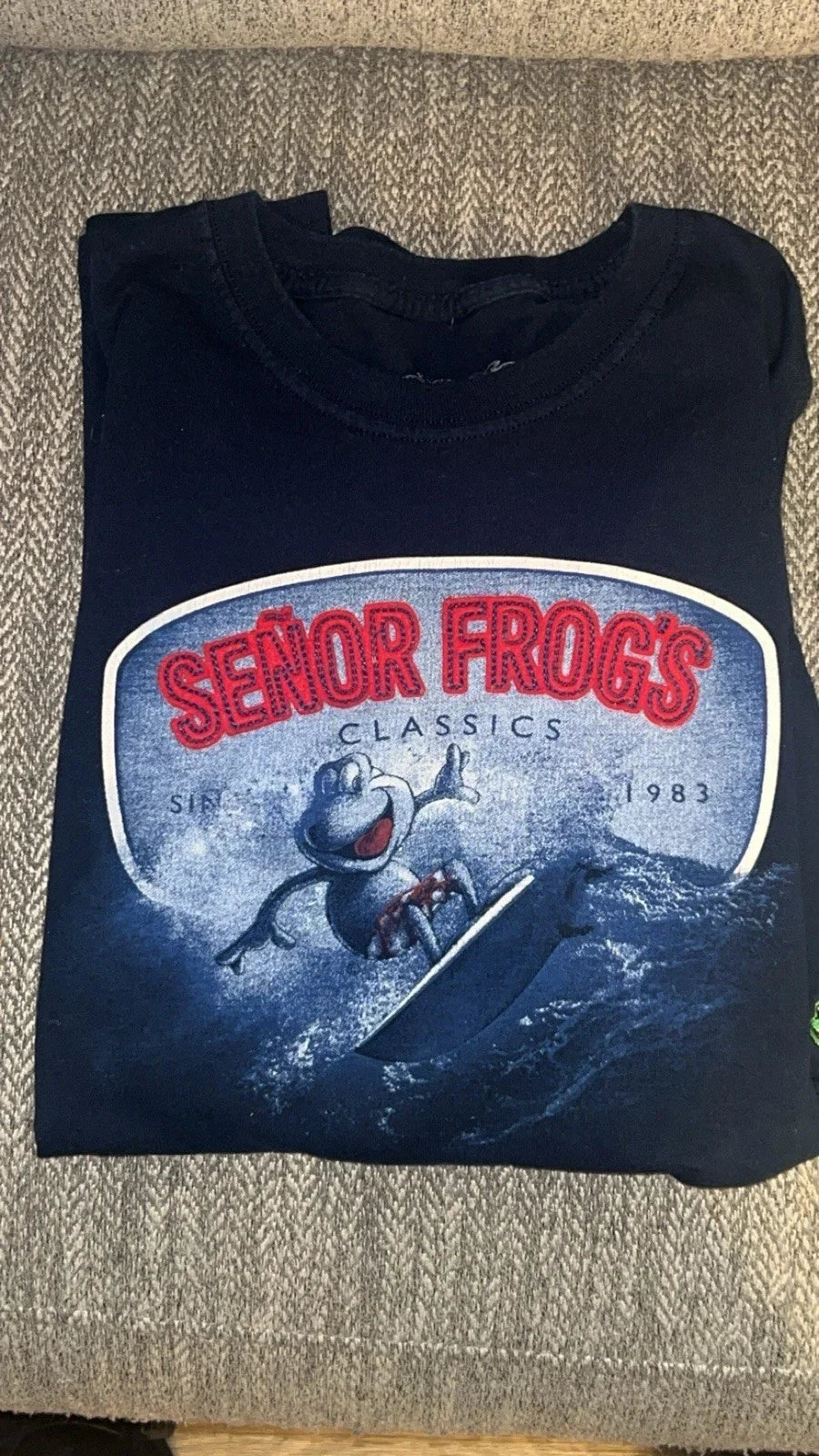 Señor Frog's Classics Navy Graphic Print Crew Neck - Adult & Kids T-Shirts, Sweatshirts & Hoodies apparel design preview 1