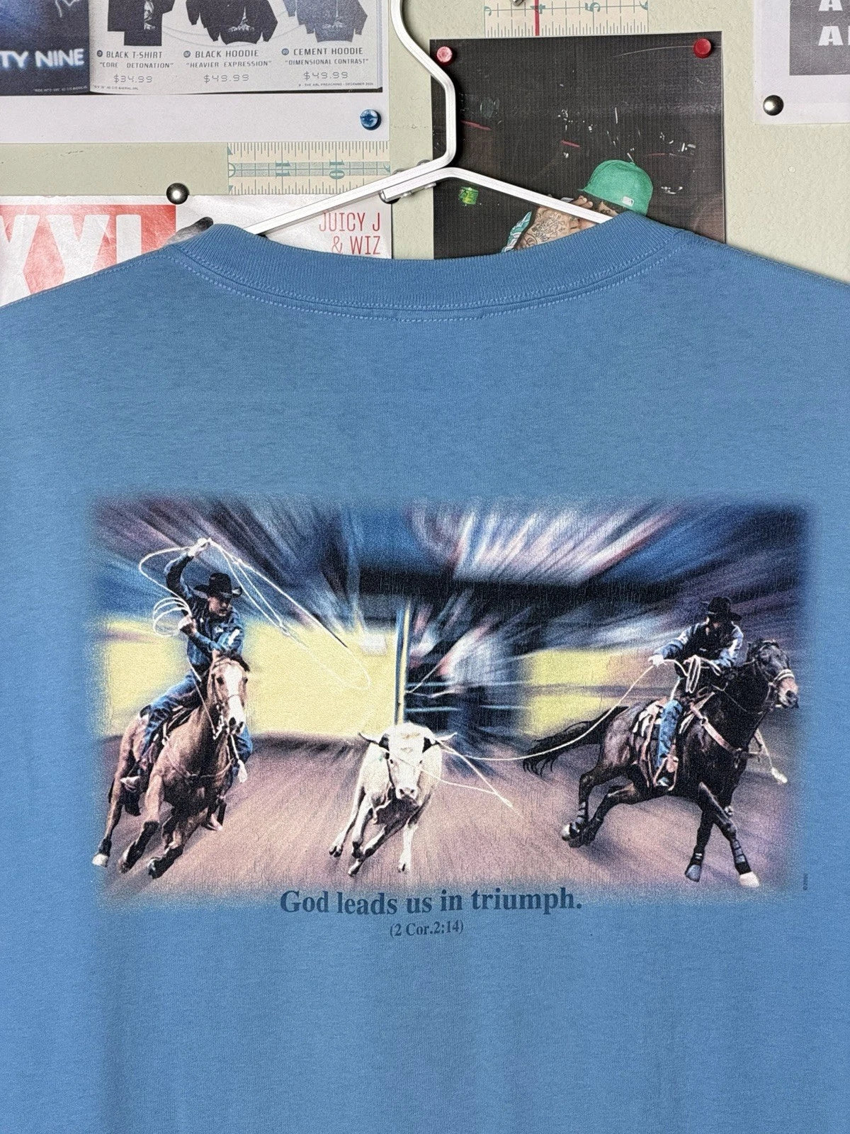 Vintage Y2K 2000 Wrangler Western-Wear Graphic Bible - Adult & Kids T-Shirts, Sweatshirts & Hoodies apparel design preview 1