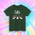 The Cats Funny Beatles Abbey Road Parody Cat Lover - Adult & Kids T-Shirts, Sweatshirts & Hoodies apparel design preview 1