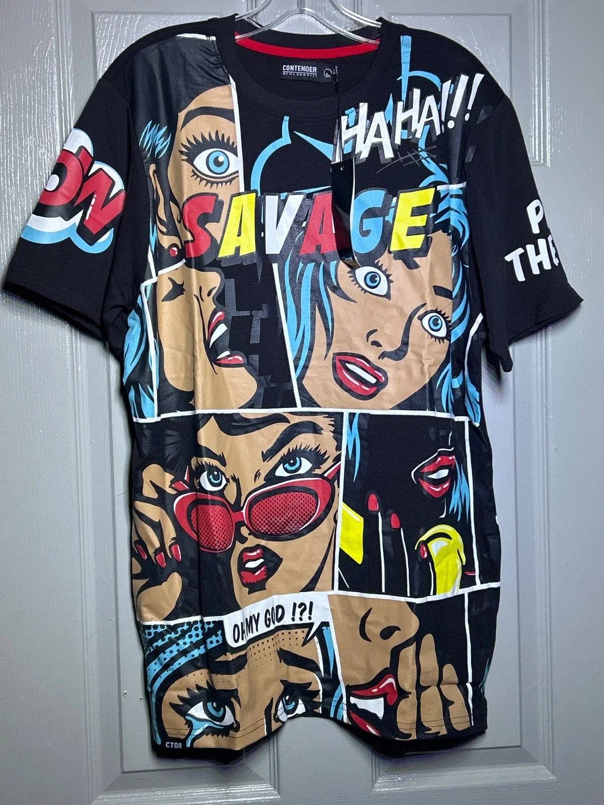 Contender CTDR men's Medium savage, comic pop, art - Adult & Kids T-Shirts, Sweatshirts & Hoodies apparel design preview 1