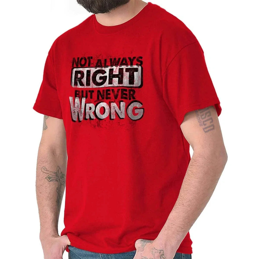 Not Always Right Never Wrong Mom Or Dad Joke Womens - Adult & Kids T-Shirts, Sweatshirts & Hoodies apparel design preview 1