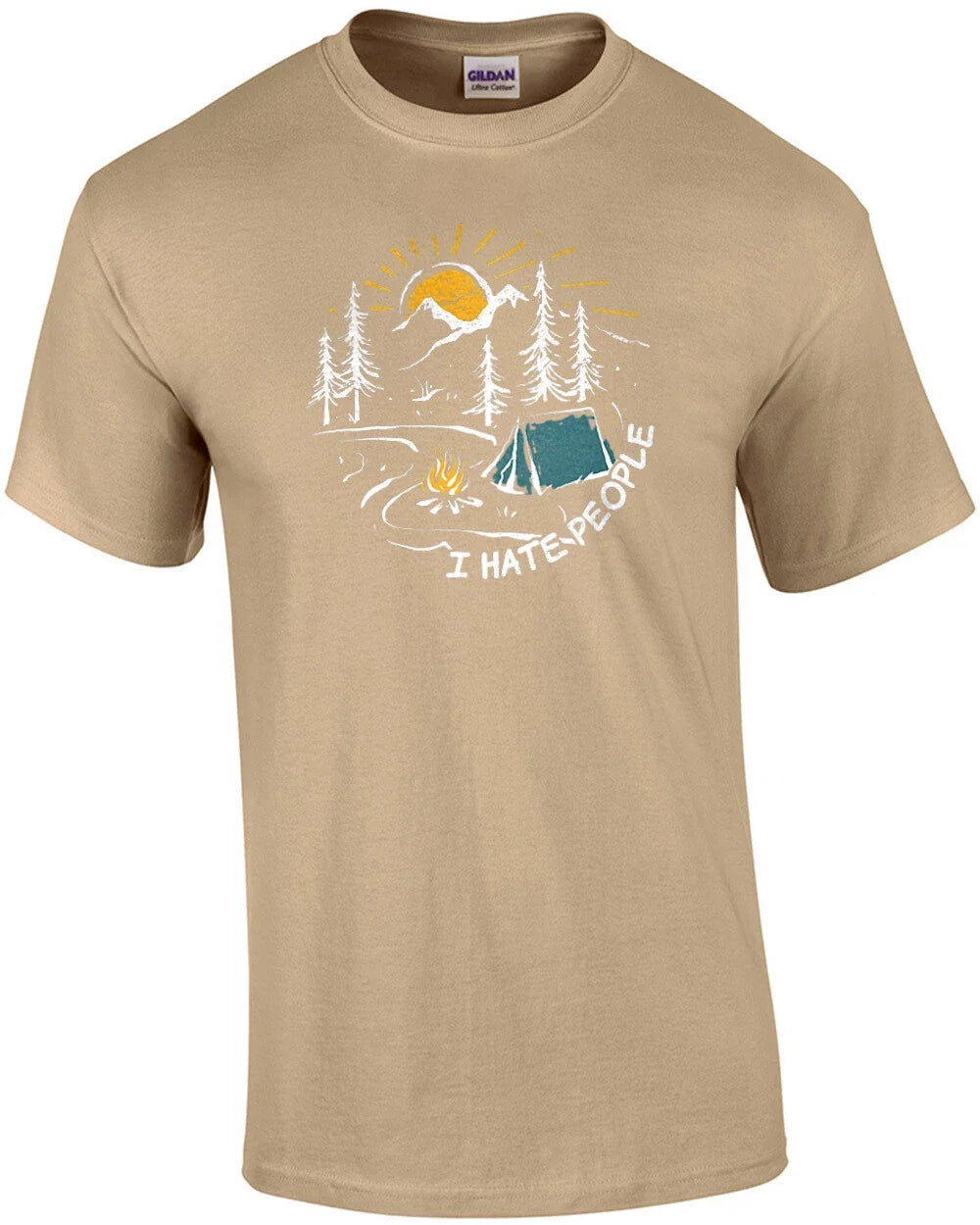 I Hate People Camping - Adult & Kids T-Shirts, Sweatshirts & Hoodies apparel design preview 1